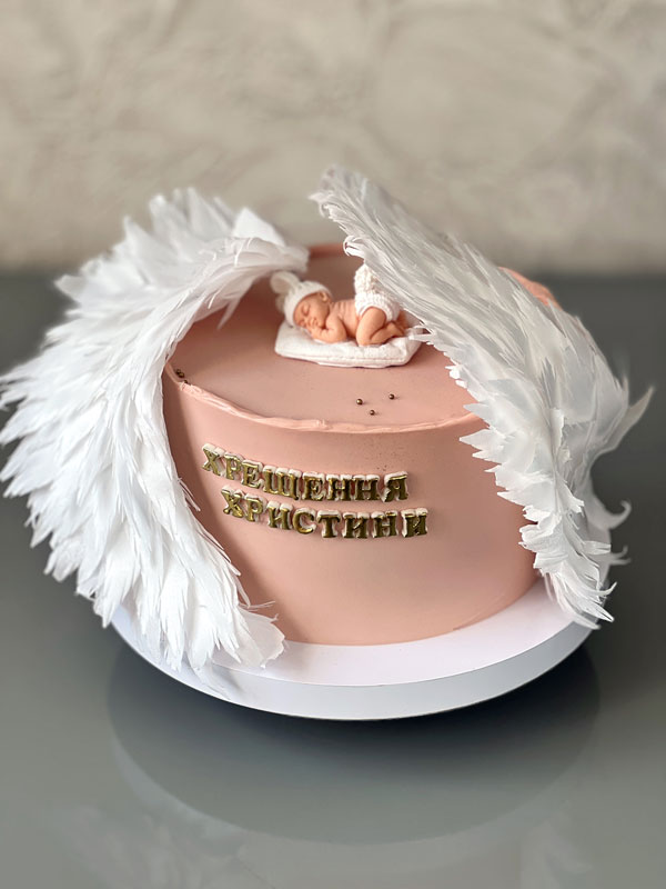 торт на хрещення дівчинки