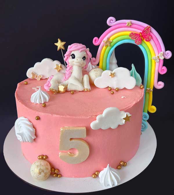 торт для дівчинки маленький поні 5 років