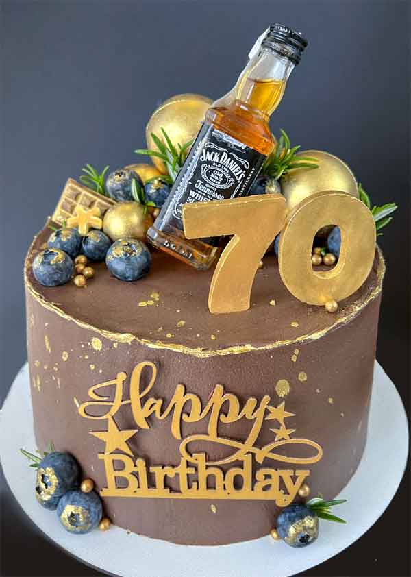 торт на День Народження 70 років